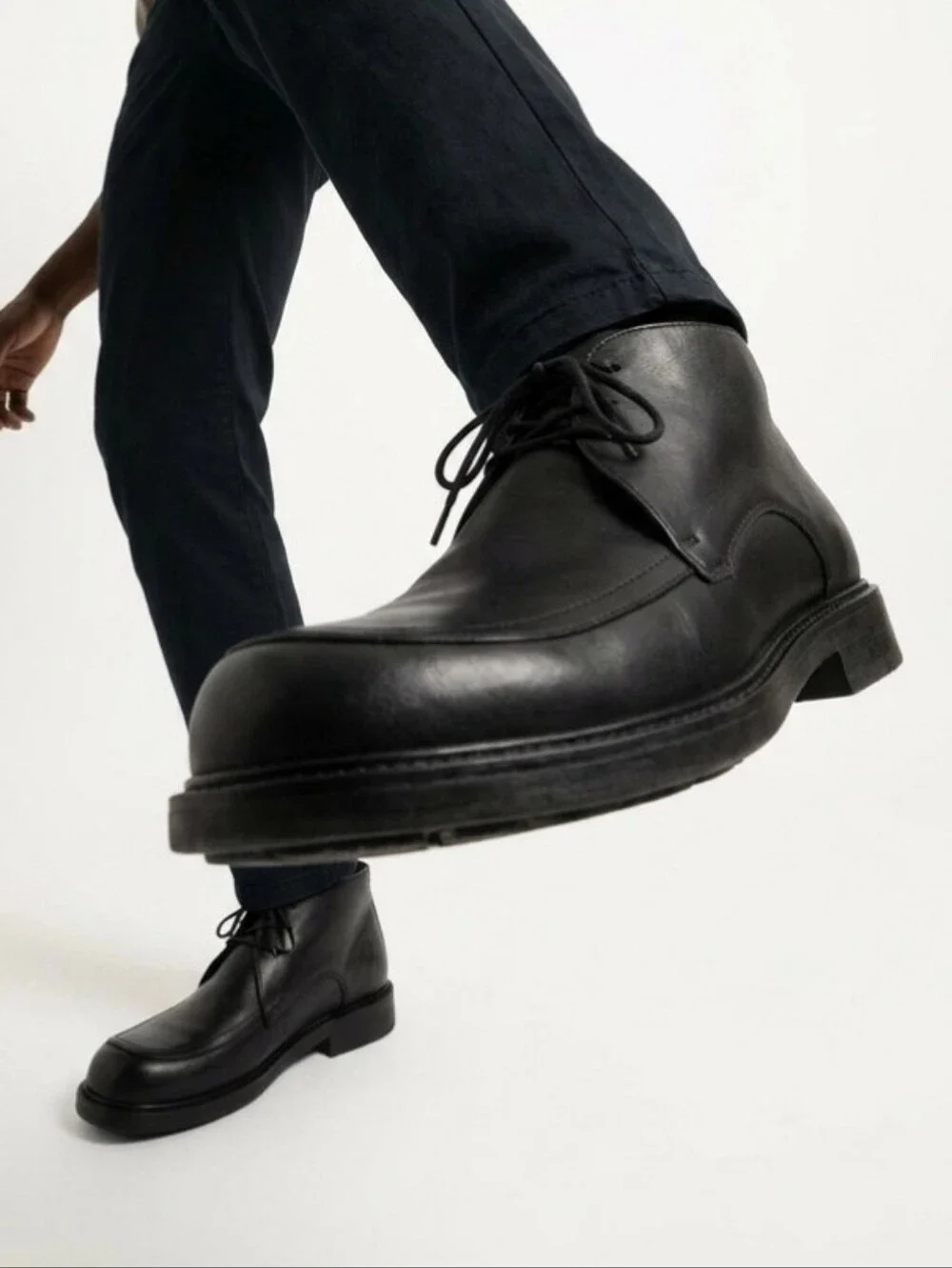 Footprints By Birkenstock Mens 41=8 To 8.5 Cornwall Chukka Boots Black Leather